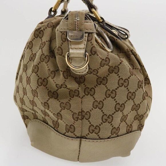 GUCCI GG Canvas Shoulder Bag Beige - Picture 5 of 15